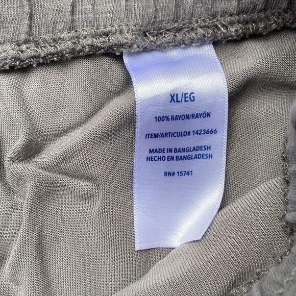 Splendid Joggers Women’s Size XL Rayon Sweatpants Camo Green Front Pockets - Picture 6 of 6